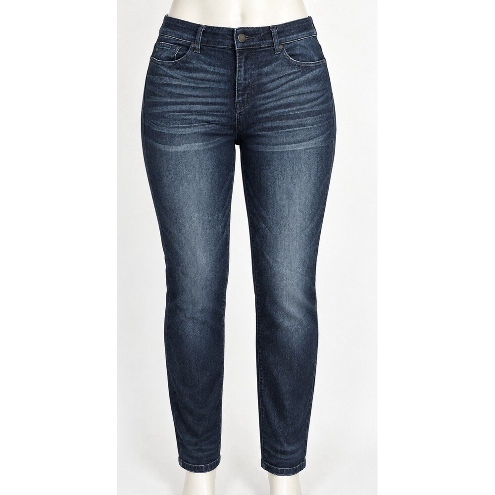 Judy Blue Jeans Womens 20W Skinny Fit Dark Wash Stretch Plus Size High Rise